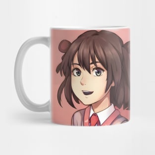 Brown Hair Anime Girl Mug